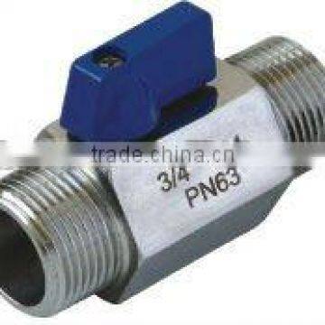 double male thread mini ball valve