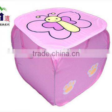 The Lid of Cartoon Pattern Printed Laundry Basket,Quadrate Washing Basket