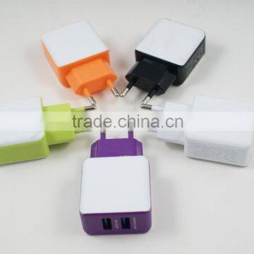 Dual USB Wall Charger Universal Power Adapter for IPhone and Android photo-2