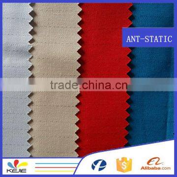 CVC conductive anti-static high tear strenth twill fabric for gloves