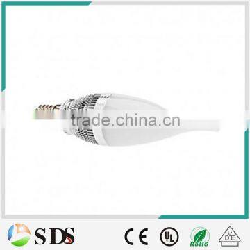 LED Candle bulb 3W E14 LED Candle Bulb Silver Cool White Dimmable candle lamp