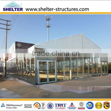 Rigid luxury glass marquee wedding tent for sale