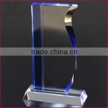 Blank crystal trophy award crystal plaque