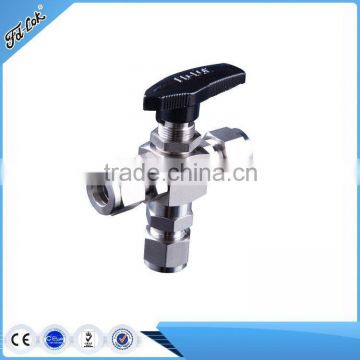 3 Way High Pressure Ball Valve, 3 way ball valve, swagelok type ball valve 6000 psi