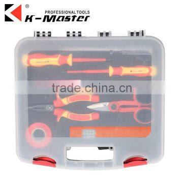 K-Mastet 8 Pcs Diy High Quality Household Tool Set Blow Case With Transparent Cover Plastic Hand Tool Set photo-3