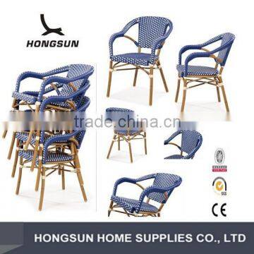 C221-DF bamboo look alumium PE rattan resturant chair for outdoor                        
                                                Quality Choice