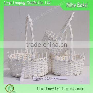 hot sale basket 3 set willow flower basket for garden