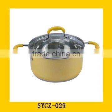 wholesale 2pcs stainless steel clay cookware /professional cookware