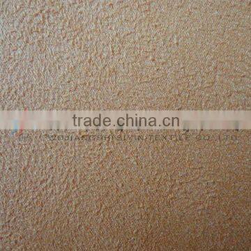 Orange Warp Composite Suede Fabric
