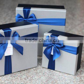 customized paper box packaging/gift cardboard box with ribbon/small paper gift boxes