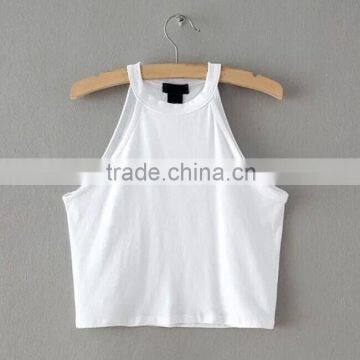 Hot Lady Sleeveless Elegant Ladies Fitness Crop Tank Tops