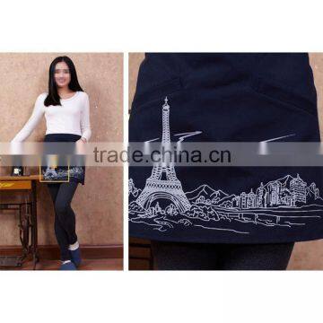 printing design kitchen apron promotional custom printed waist apron denim apron patterns for cooking and painting and cleaning