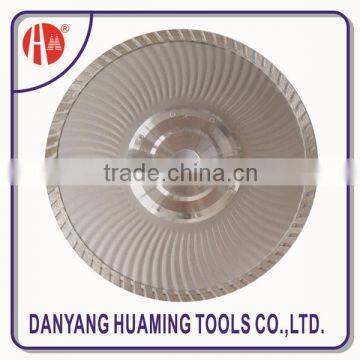 Diamond Turbo Wave Saw Blade, Cold-Pressed Turbo Wave Saw Blade with Flange