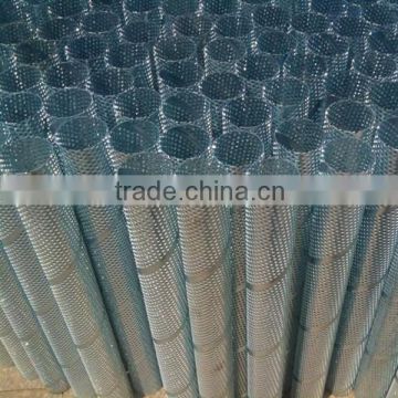 Spiral welded perforated tube metal filter