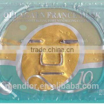 Mendior Q10 24K nano facial mask Gold crystal collagen beauty face mask Wholesale and support OEM