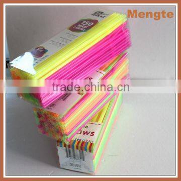 Mengte Low Price Neon Holiday drinking straw