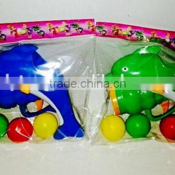 Shooting Game Solid Color Shark Dolphin Ping-pong Gun With Bowling Ball Sport Toy photo-3