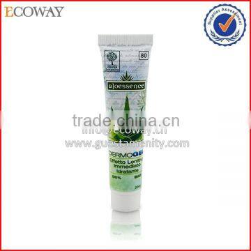 High class skin care cosmetic tube in green