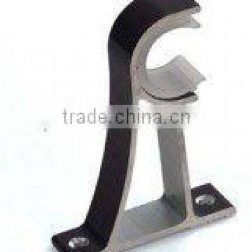 Single iron ceiling curtain rod bracket for home decoration