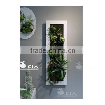 Preserved Vertical Artificial Plants Wall Hanging Decoration for Interior Ornaments