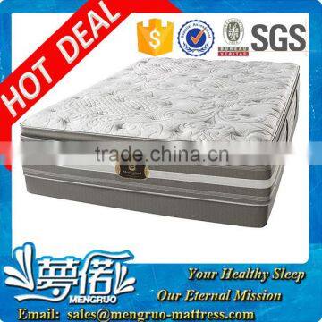 Luxury memory foam euro top pocket spring mattress