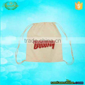 customized natural cotton drawstring bags