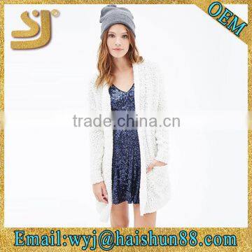 Chunky knit longline cardigan