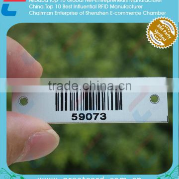 Number Barcode Metal Plate