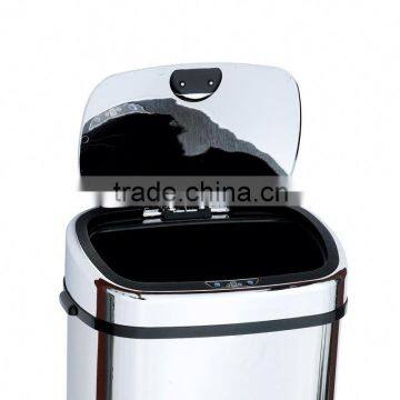 8 10 13 Gallon Infrared Touchless Dustbin Stainless Steel Waste Bin Automatic Motion Garbage Can SD-007 photo-5