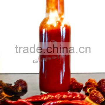 Red Hot Chipotle Sauce bottle, glass bottle for Red Hot Chipotle Sauce