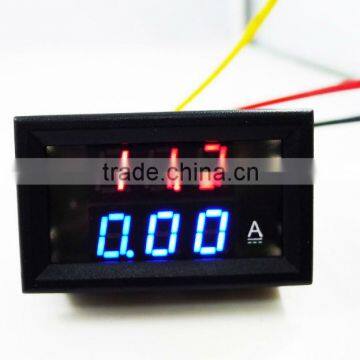 DC 4.5-30V 10A Volt Amp double Voltmeter and Ammeter blue red led Voltage Current Meter