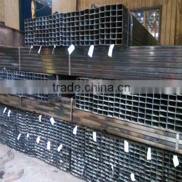 China supplier hot dip galvanized square pipe,black carbon square steel pipe