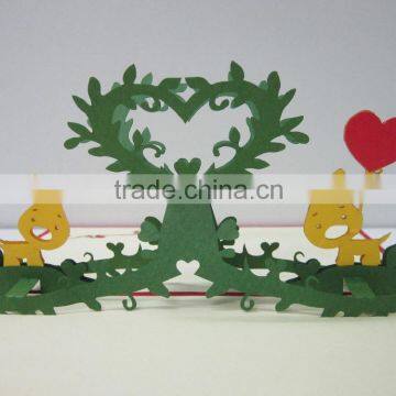 Puppy love 3d pop up greeting card