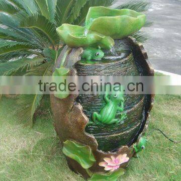 polyresin water fountain decor polyresin frog