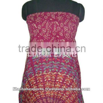 2459 Rayon Tops Garments Supplier jaipuri hand print summer halter tops summer tops jaipur hand block print tops jaipur