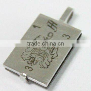 Personal Design Pure Stainless Steel Men Necklace Pendant