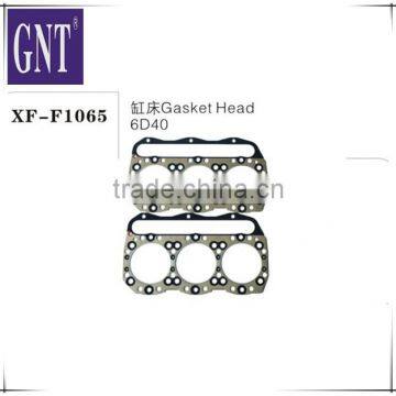 excavator Cylinder head gasket for 6D40