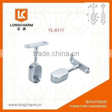 hanging flaged bolt wardrobe tube support hanging rail support from Guangzhou accessories