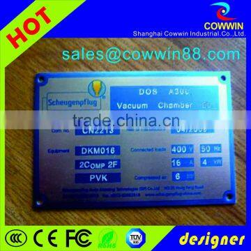 Fancy Peronalized Enamel Rectangle Shape Label in Stainless Steel photo-2
