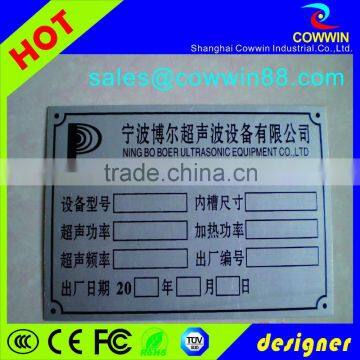 direct manufacturer custom make letter metal plates in China