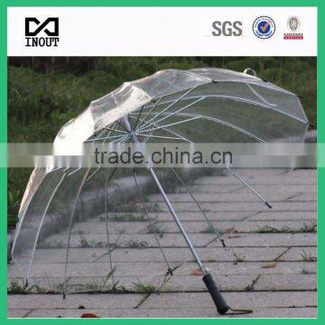 Fashion promotion High Quality Environmental 16 k pvc Plastic Umbrellas Transparen