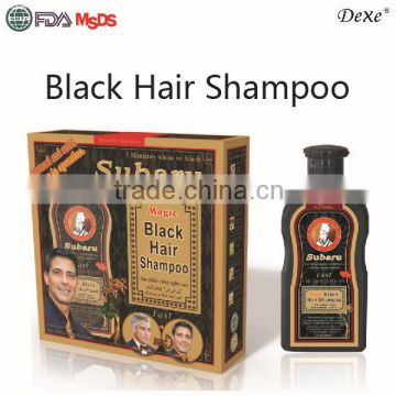 Dexe Subaru a wash black hair shampoo for hair darkening