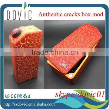 Red crack box mod with magnet battery door