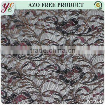 China gold thread evening dress wholesale africa lace fabric