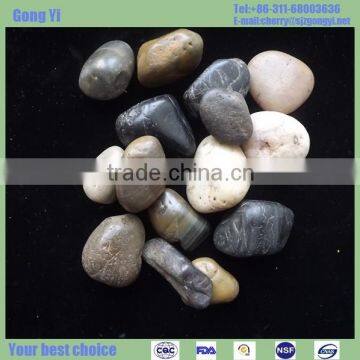 Pebble Stone Natural Polished Pebble Black Pebble photo-6