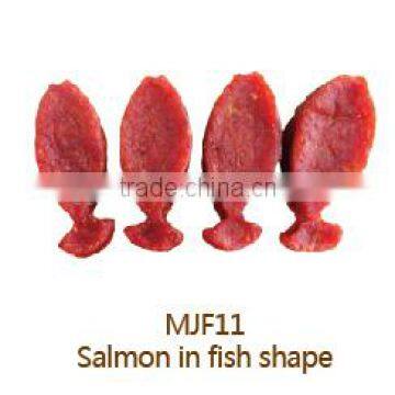 dog treats salmon in fish shape dog snack