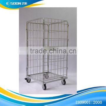 Spray Paint Security Mesh Moveable Dolly Container
