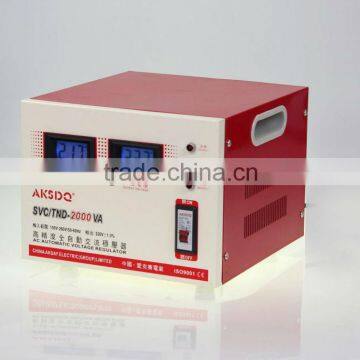 SVC/AVR-2000VA Electric home voltage regulator made in china