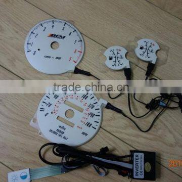 Higher brightness and quality EL Car Meter / el car stickers / EL light Car Meter