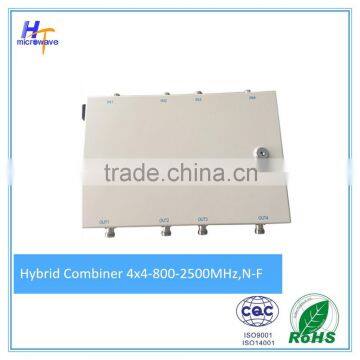 low pim 4 in 4 out hybrid combiner 4x4 passive combiner 800-2500MHz N Female